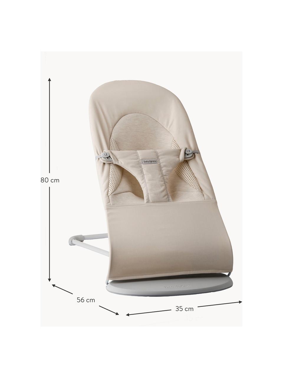 Babywippe Balance Soft, Gestell: 79 % Metall, 21 % Kunstst, Hellbeige, B 35 x T 56 cm