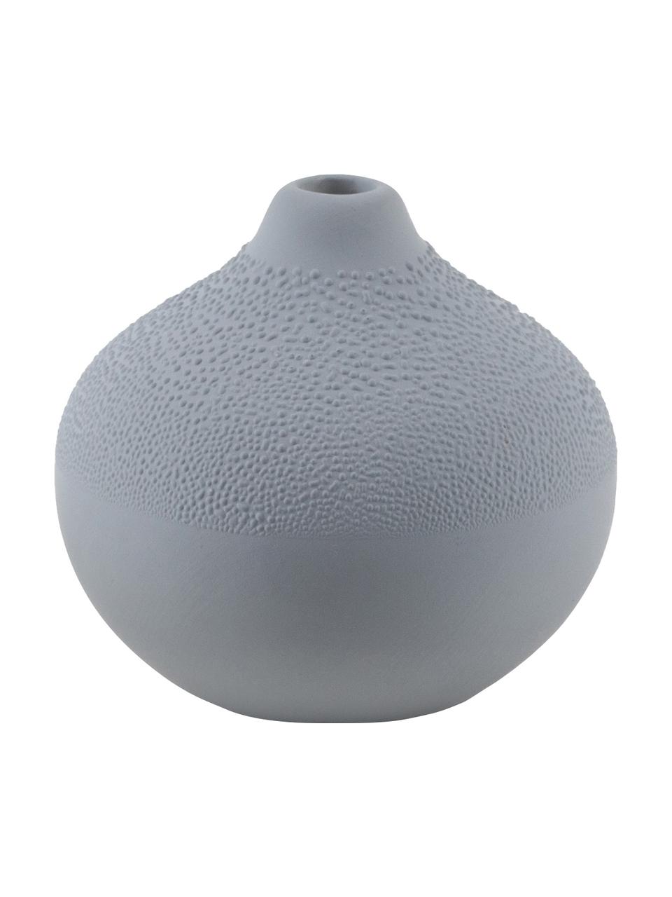 Petit vase gris Perla, Grès cérame avec émail perlé, Gris, Ø 7 x haut. 7 cm