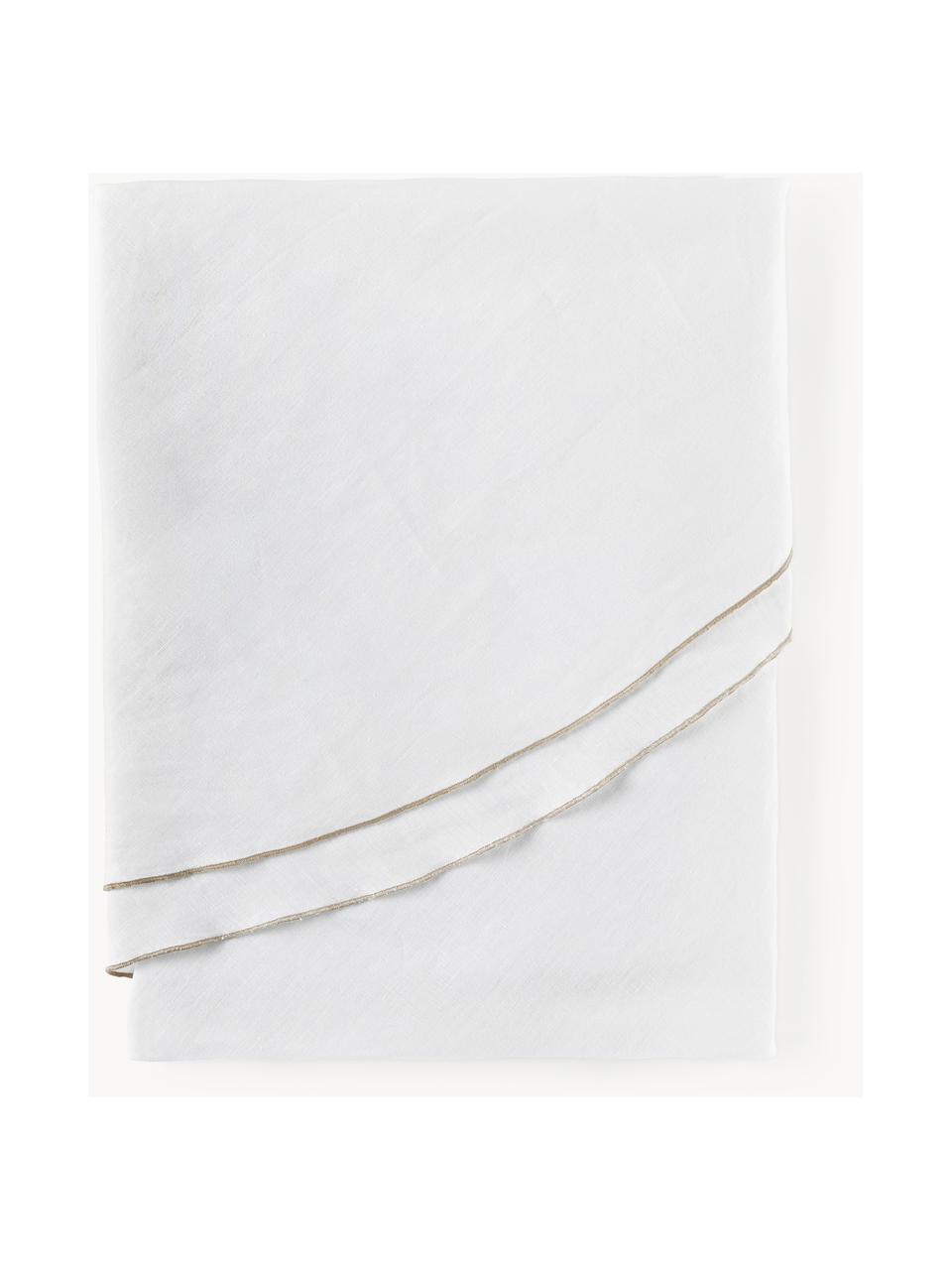 Nappe ronde en lin avec passepoil Kennedy, 100 % lin délavé

Le lin est une fibre naturelle qui se caractérise par ses propriétés respirantes, sa résistance et son toucher doux

Le matériau est certifié STANDARD 100 OEKO-TEX®, 6760CIT, CITEVE, Blanc, beige clair, 4-6 personnes (Ø 180 cm)