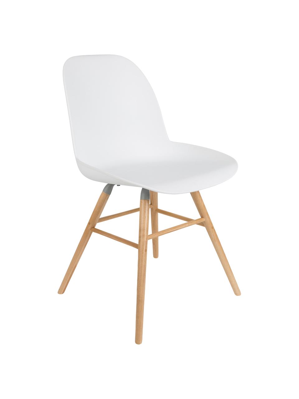 Krzesło Albert Kuip, Nogi: drewno dębowe, Biały, S 49 x G 55 cm