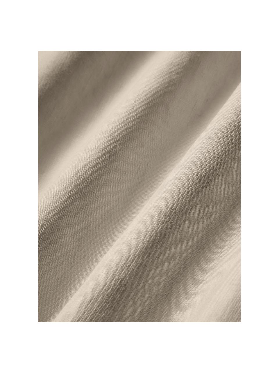 Housse de couette en lin délavé Airy, Beige, larg. 200 x long. 200 cm