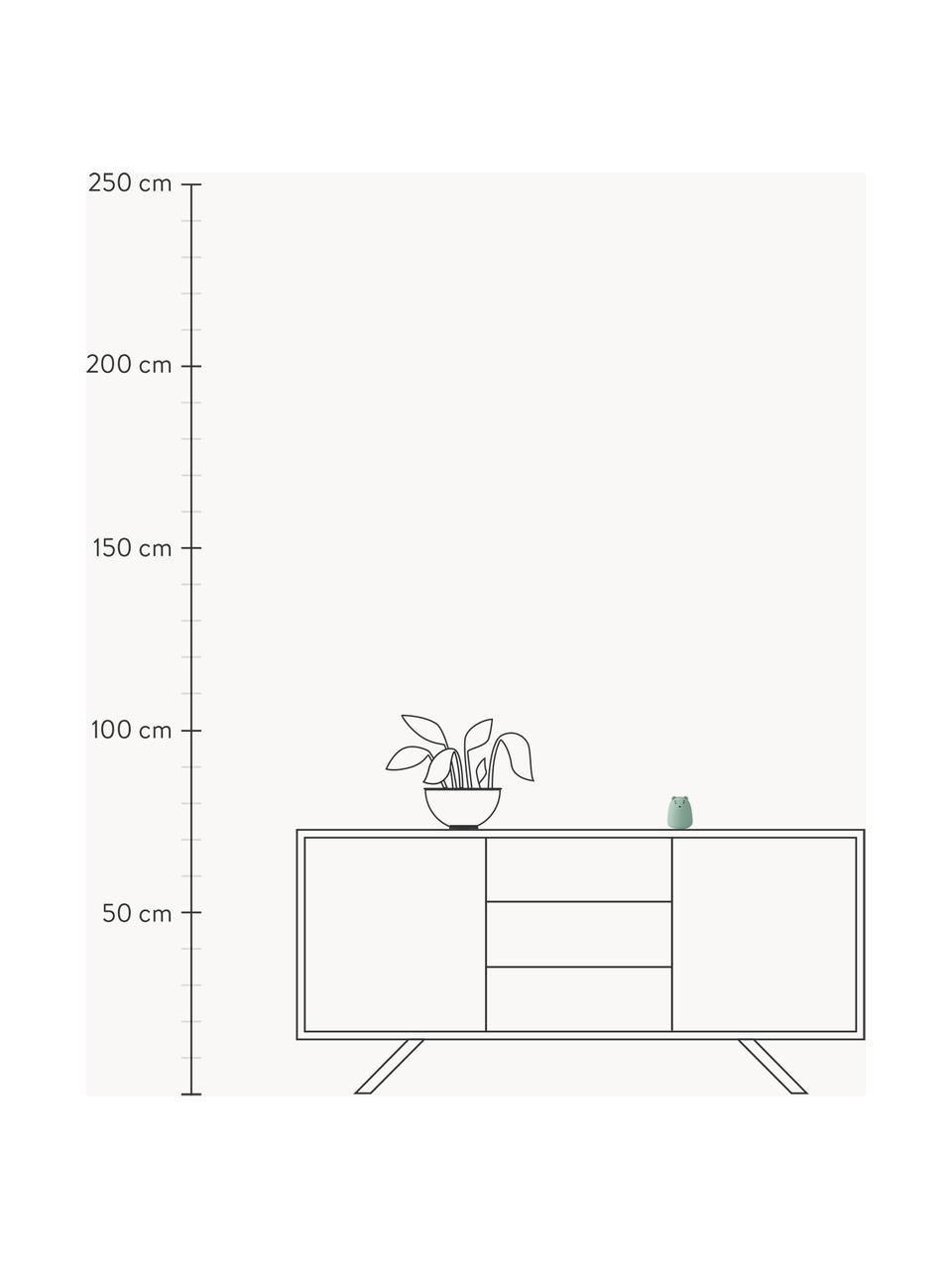 Set di 2 lampade piccole da tavolo portatile a LED Callie, Silicone, Verde menta, bianco crema, Ø 7 x Alt. 9 cm