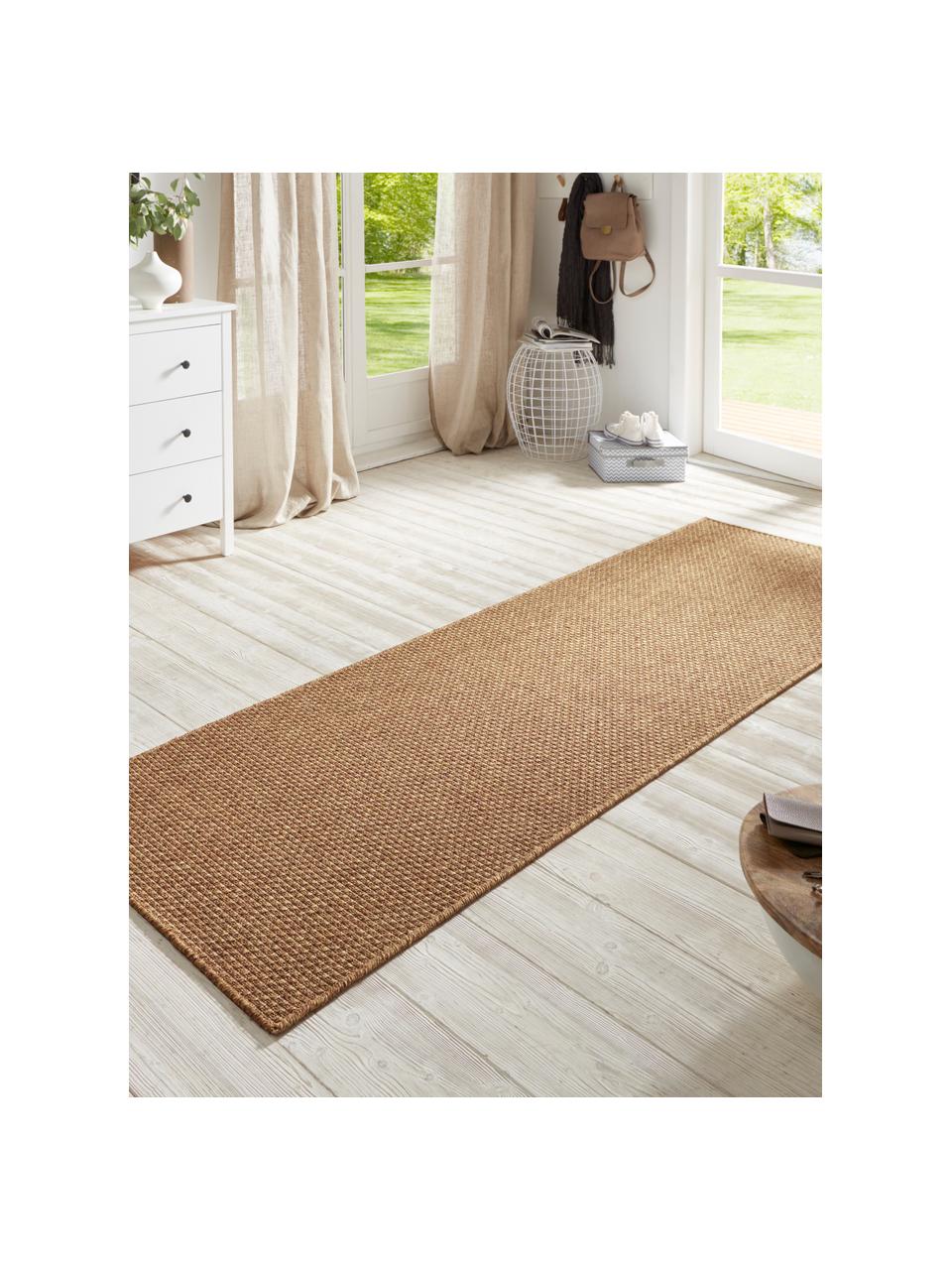 In- & Outdoor-Läufer Nala in Sisal-Optik, 100% Polypropylen, Braun, B 80 x L 350 cm