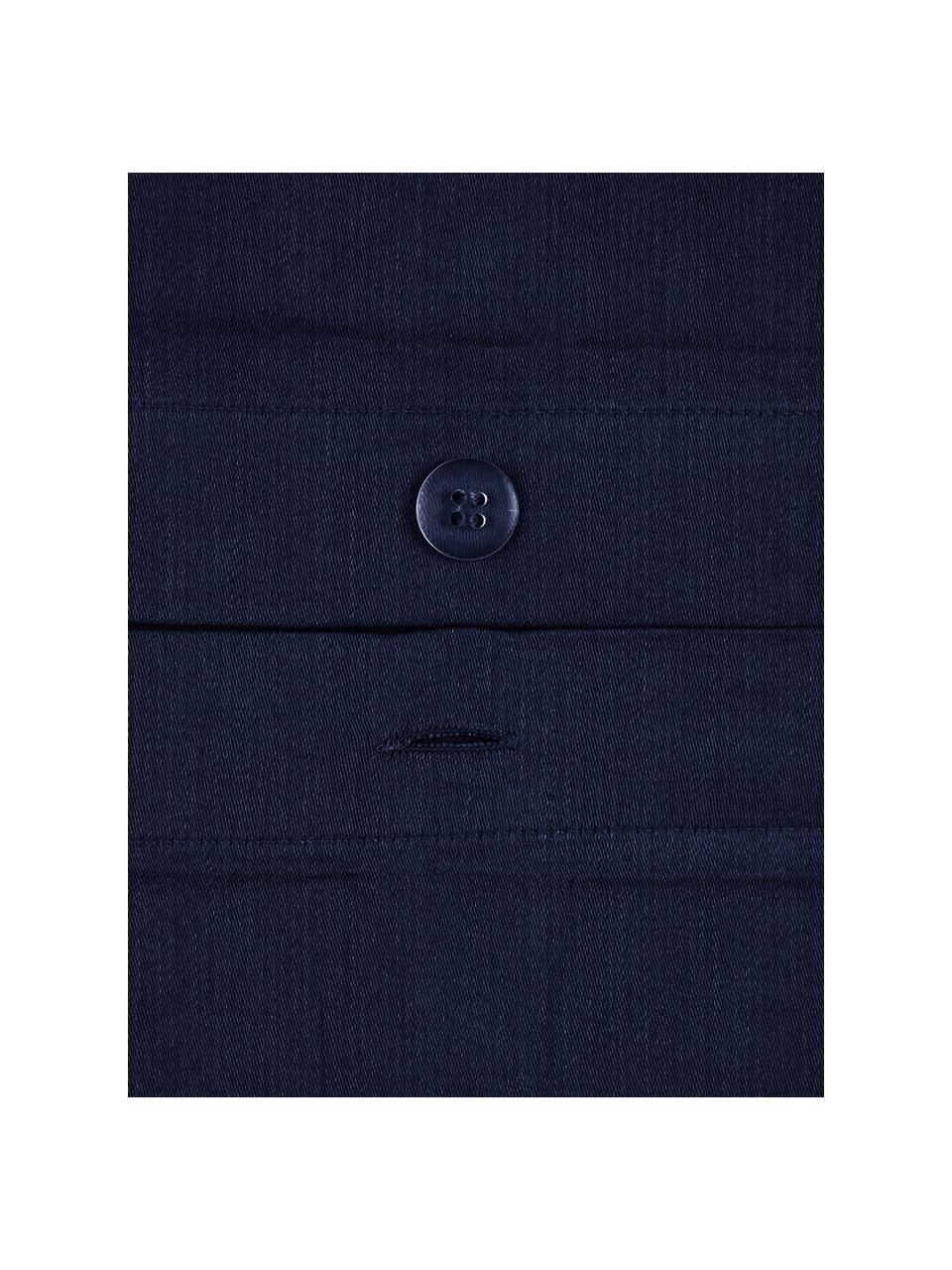 Baumwollsatin-Kissenbezug Comfort in Dunkelblau, 65 x 65 cm, Webart: Satin, leicht glänzend Fa, Dunkelblau, B 65 x L 65 cm