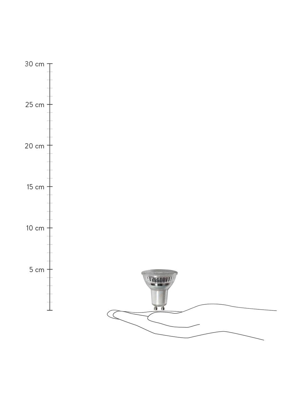 GU10 Leuchtmittel, 400lm, dimmbar, warmweiss, 1 Stück, Leuchtmittelschirm: Glas, Leuchtmittelfassung: Aluminium, Transparent, Ø 5 x H 5 cm