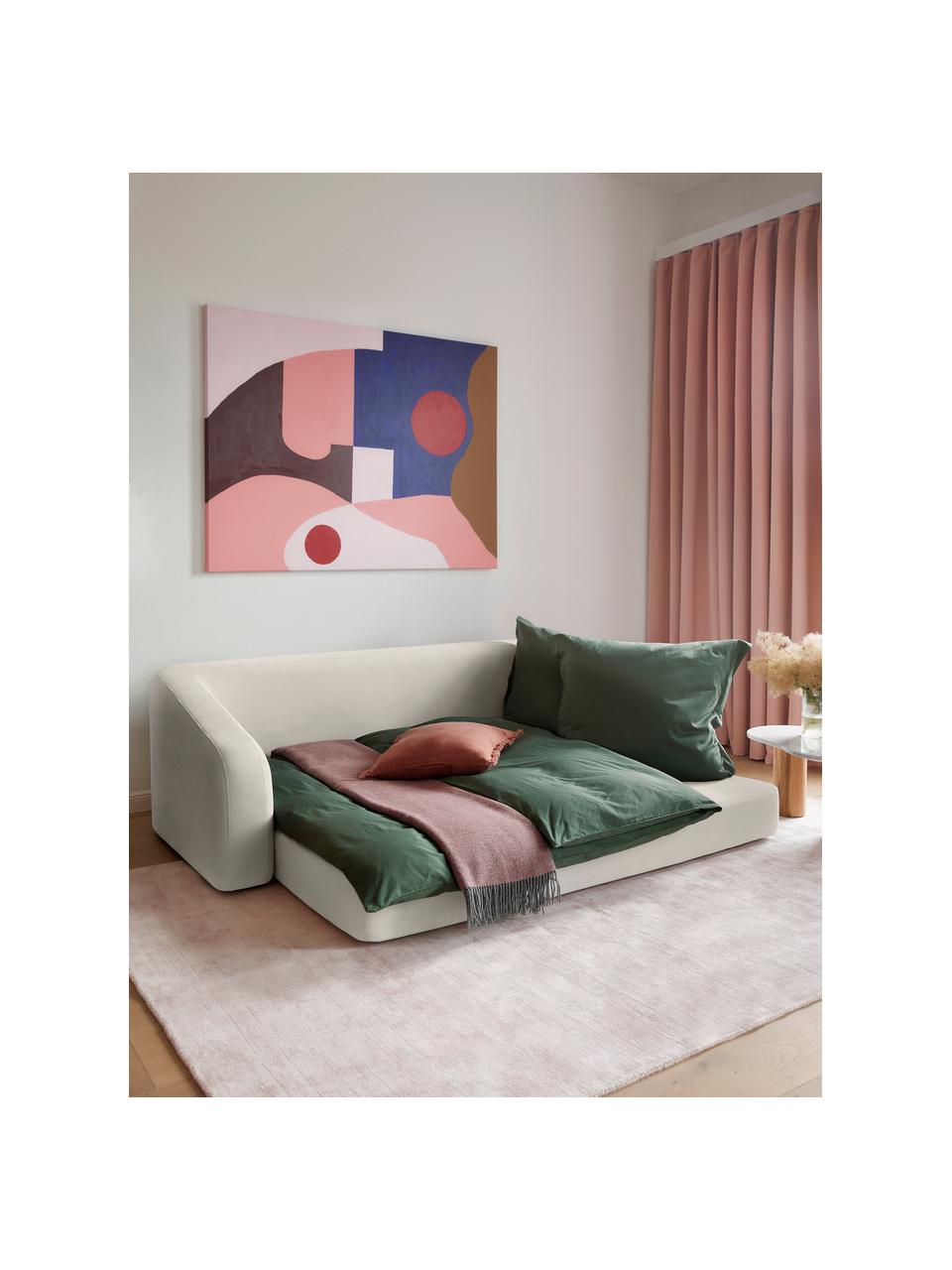 Schlafsofa Eliot (3-Sitzer), Bezug: 88% Polyester, 12% Nylon , Füße: Kunststoff, Webstoff Hellgrau, B 230 x H 70 cm