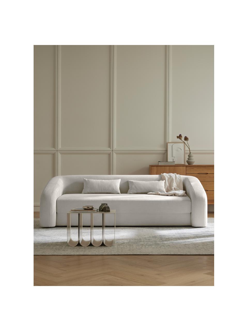 Schlafsofa Eliot (3-Sitzer), Bezug: 88% Polyester, 12% Nylon , Webstoff Hellgrau, B 230 x T 100 cm