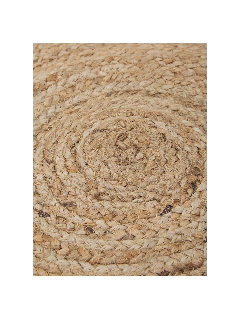 Okrągły dywan z juty Ural, Juta, Beżowy, Ø 150 cm (Rozmiar M)