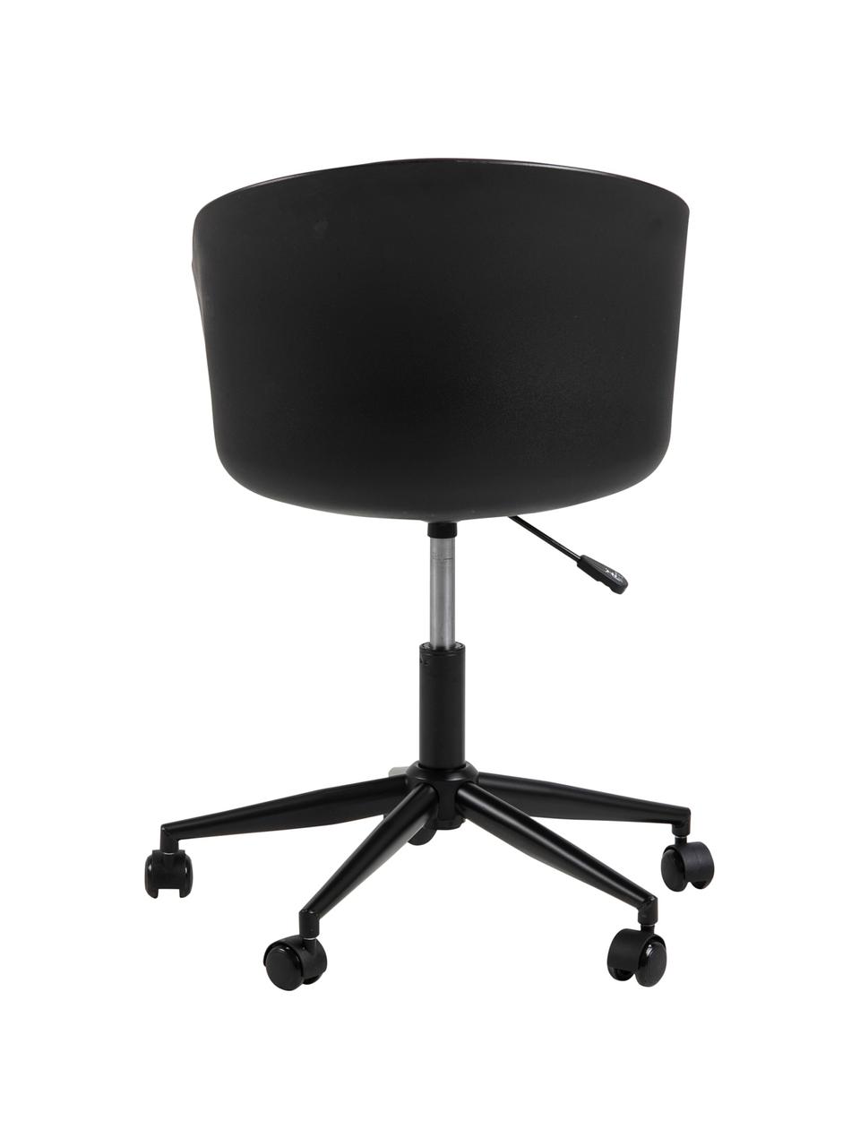 Kancelárska otočná stolička Moon, výškovo nastaviteľná, Čierna, tmavosivá, Š 65 x H 65 cm