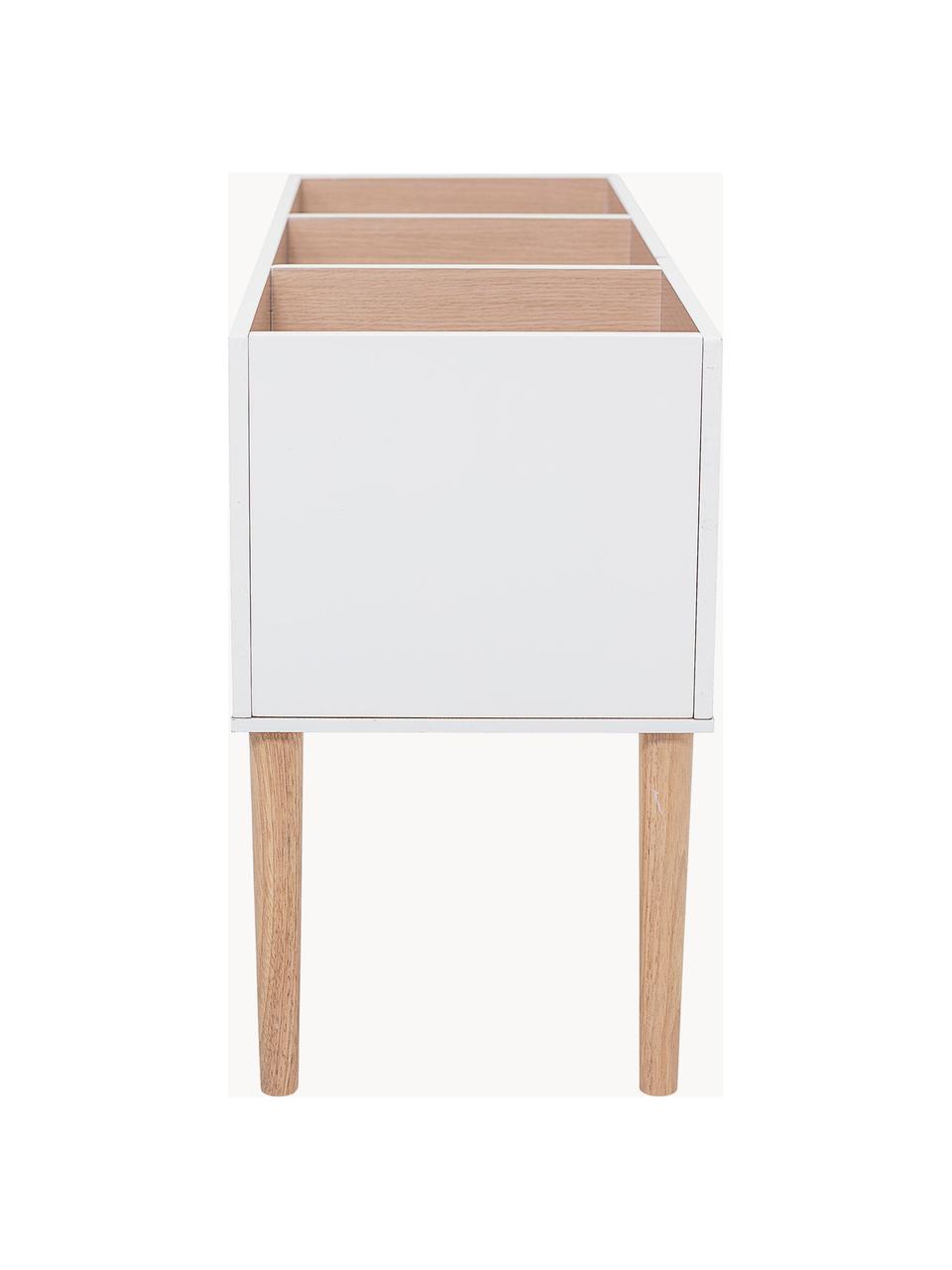 Kinder-Regal Salam, Mitteldichte Holzfaserplatte (MDF), Holz, weiss lackiert, B 90 x H 50 cm