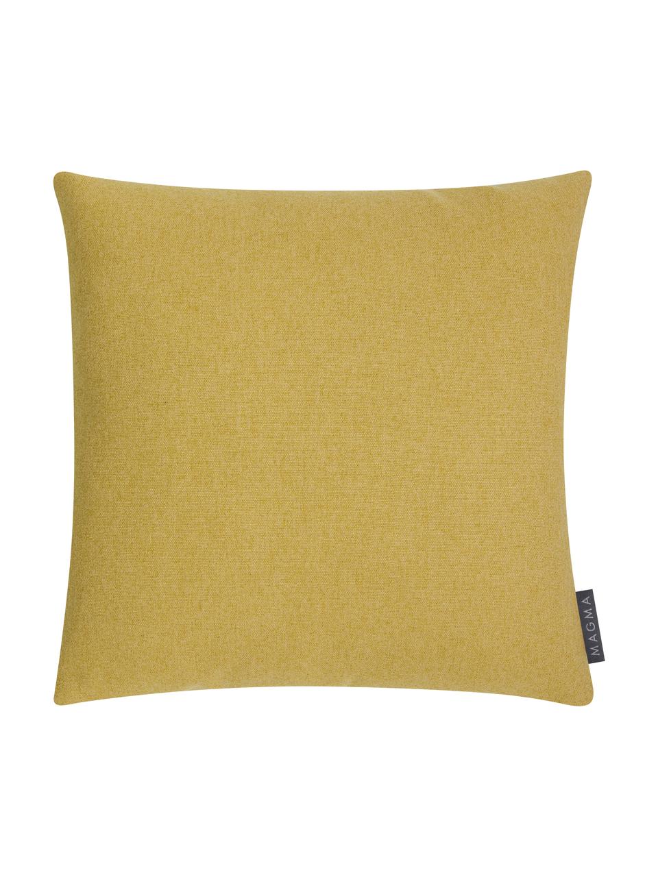 Housse de coussin jaune Annie, Jaune moutarde, multicolore