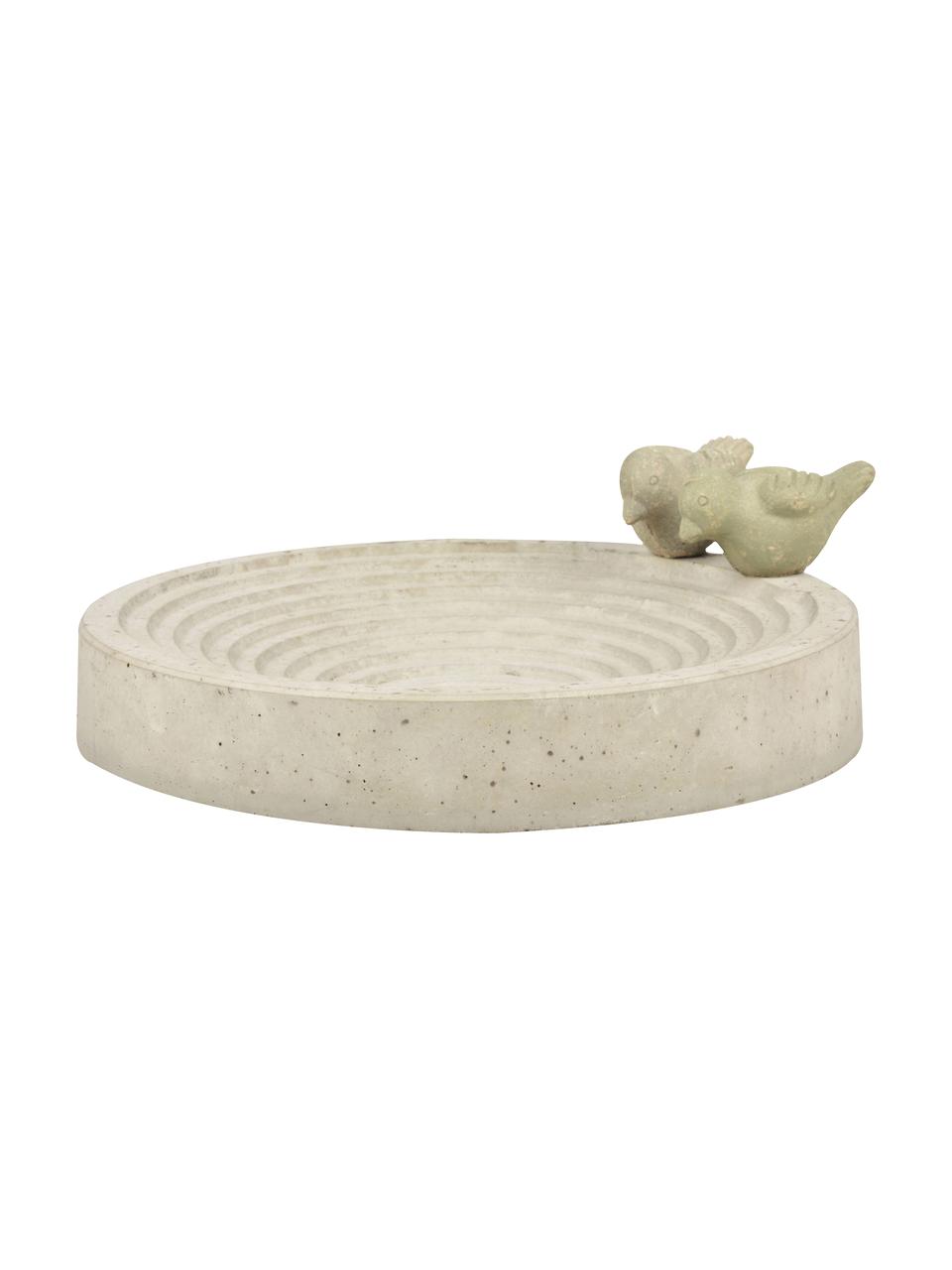 Pítko pro ptáky Bettany, Beton, Šedá, Ø 29 cm, V 11 cm