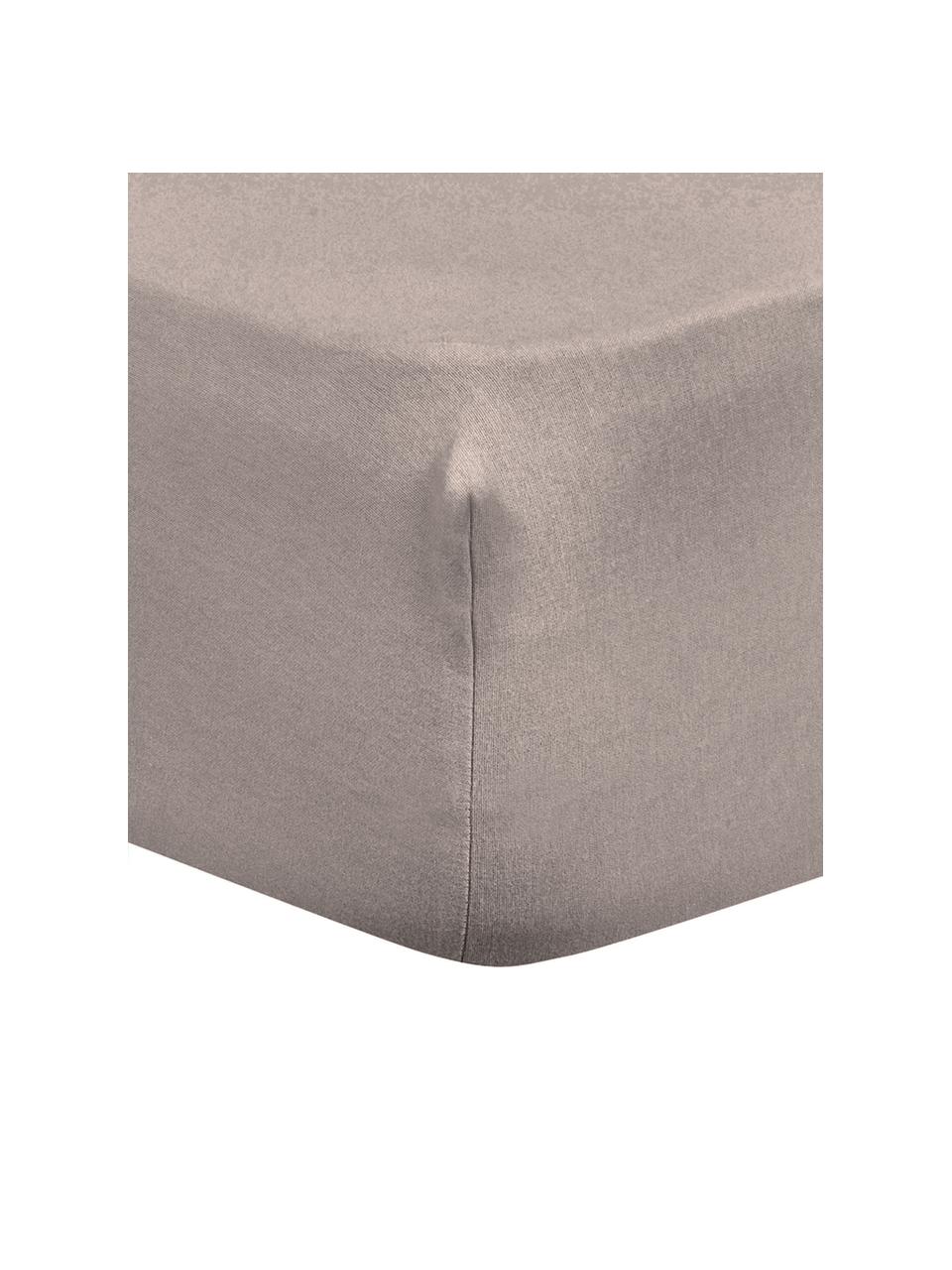 Flanell-Spannbettlaken Biba in Taupe, Webart: Flanell Flanell ist ein k, Taupe, B 180 x L 200 cm