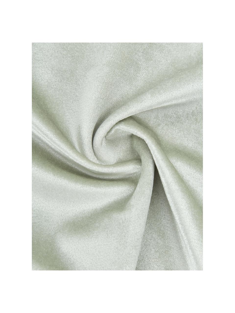 Placemats Simone, 2 stuks, 100% polyester fluweel, Saliegroen, 35 x 45 cm