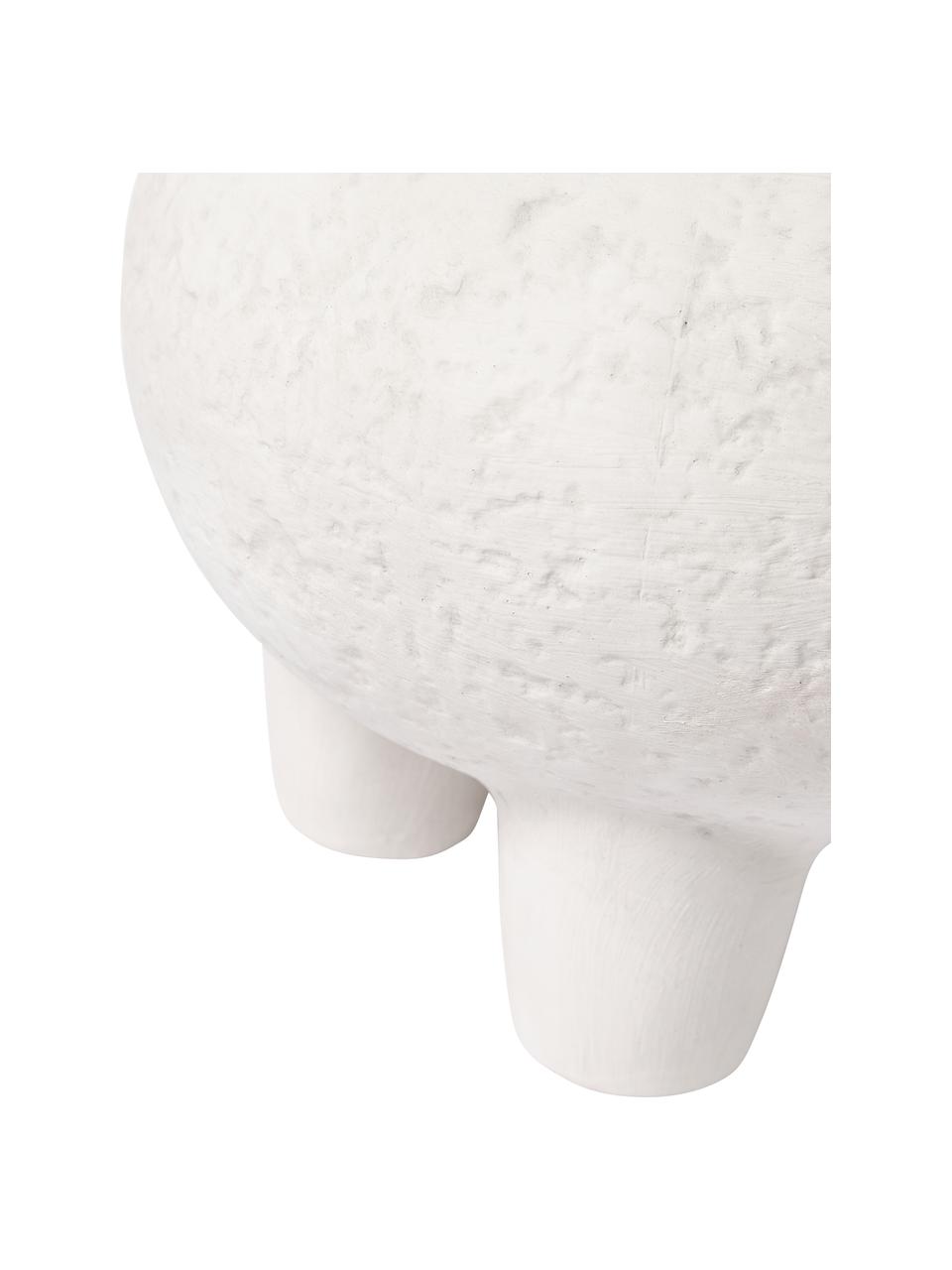 Obal na kvetináč z kameniny Elm, Kamenina, Biela, Ø 36 x V 27 cm