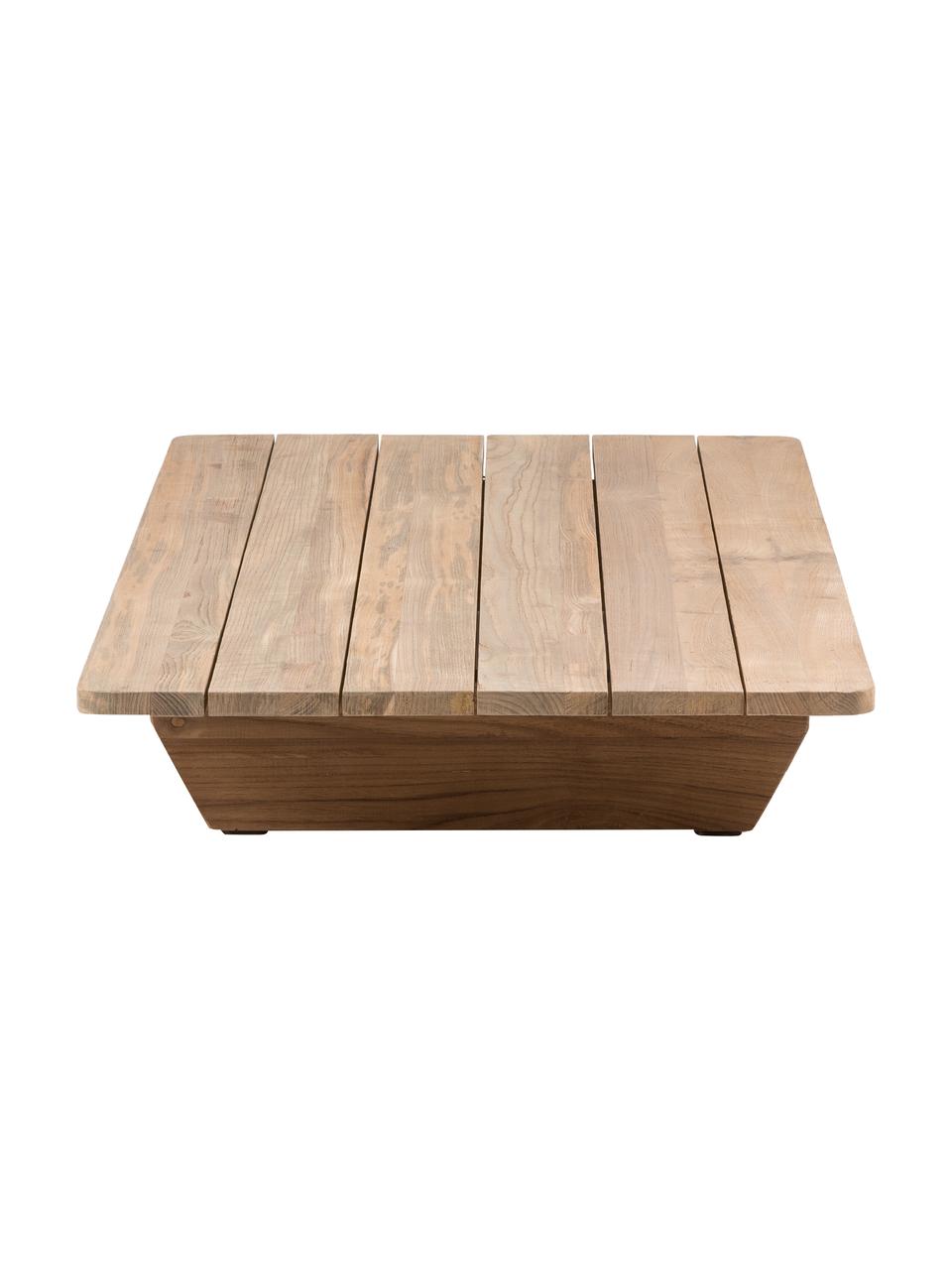 Table basse de jardin en bois de teck Newport, Bois de teck recyclé, Bois de teck, larg. 140 x haut. 16 cm