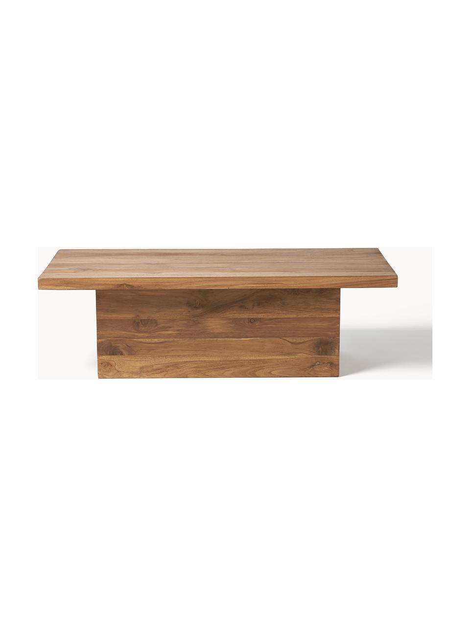 Salontafel Tom van gerecycled teakhout, Gerecycled teakhout, gebeitst, Teakhout, donker gebeitst, B 115 x H 55 cm