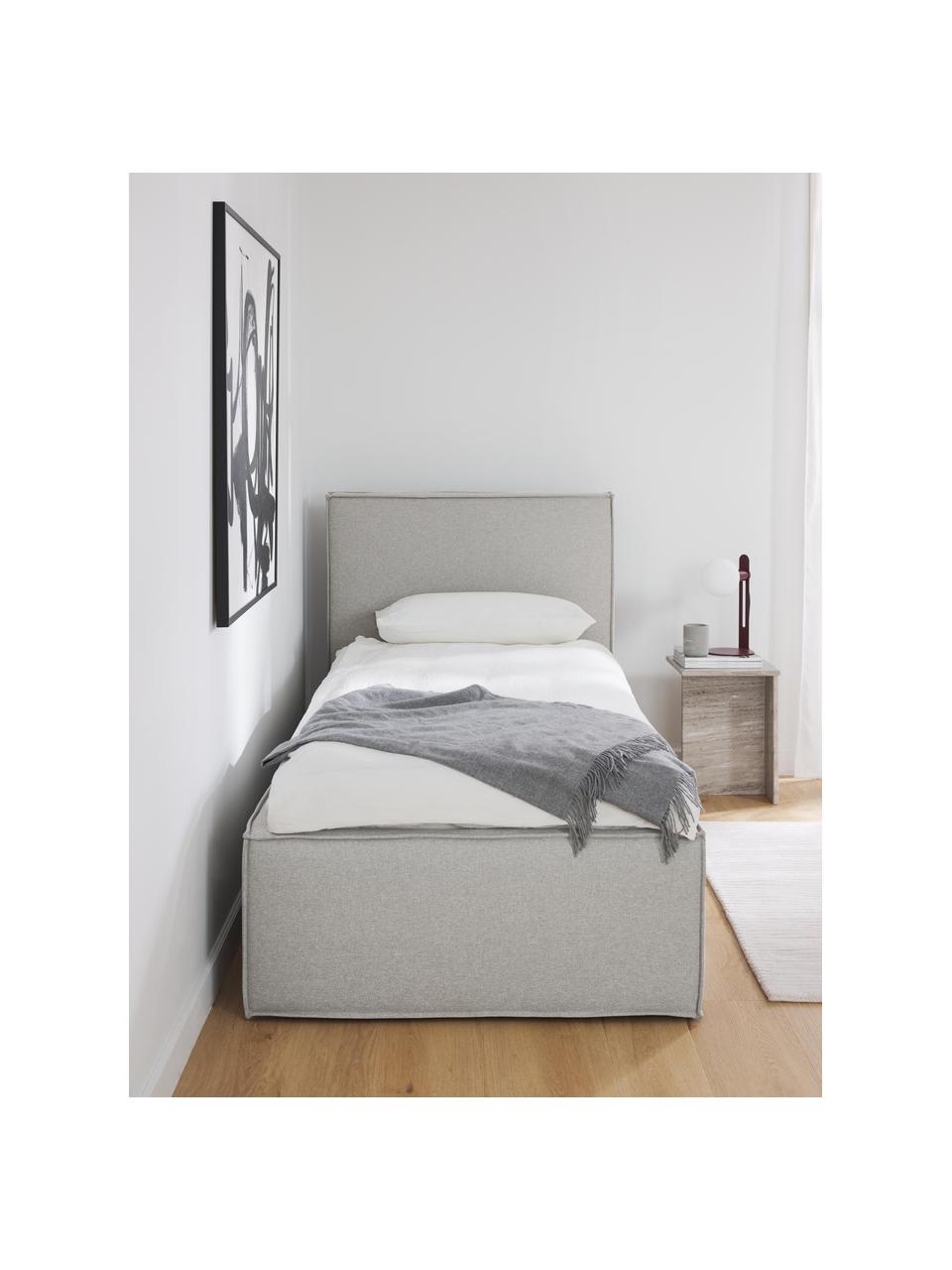 Čalúnená posteľ Dream, Svetlosivá, Š 90 x D 200 cm