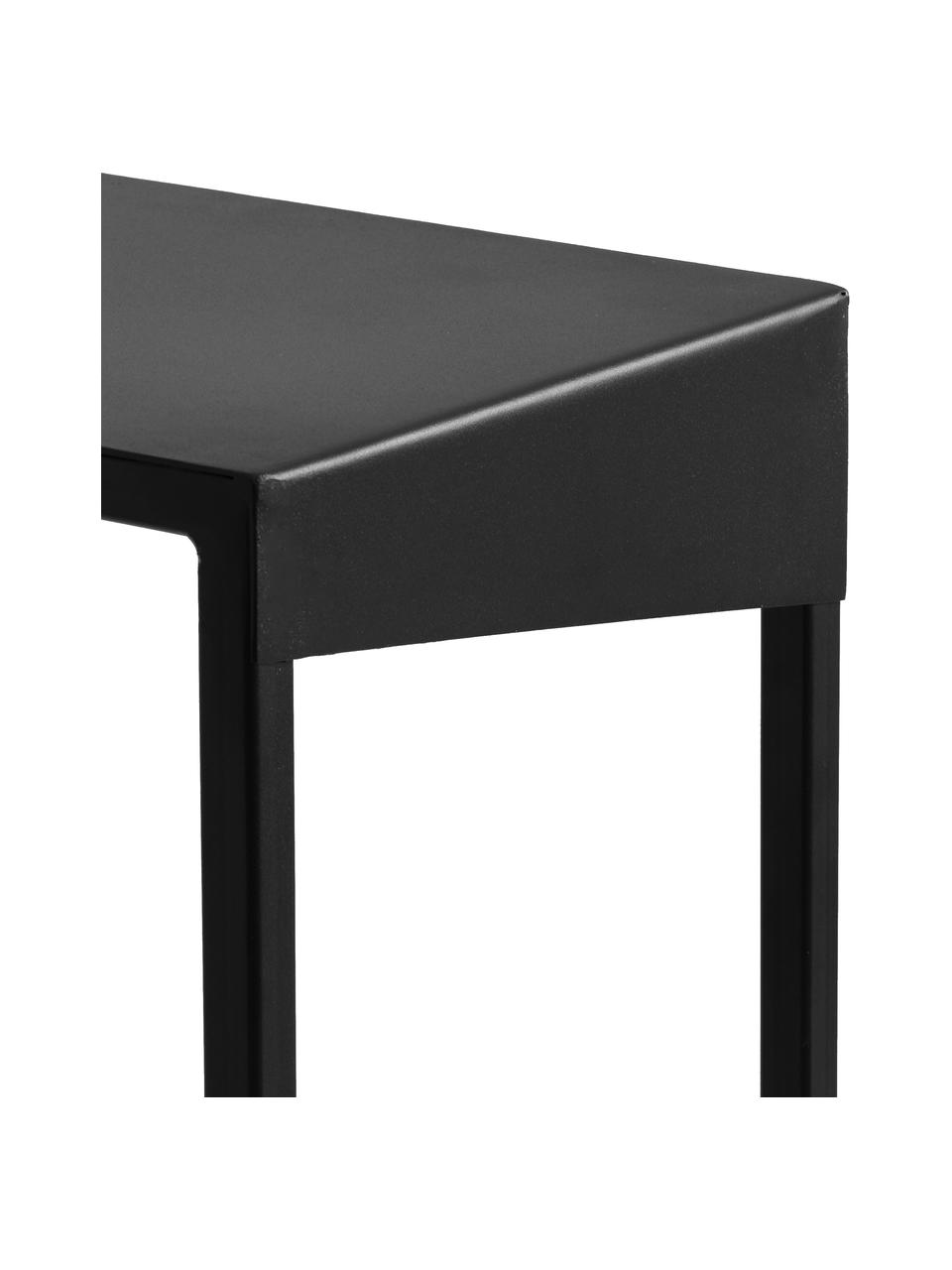 Konzolový stolík Obroos v čiernej farbe, Čierna