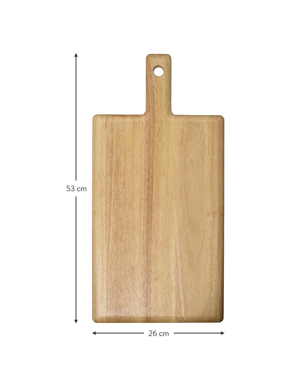 Deska do krojenia z drewna Wood Light, Drewno naturalne, Beżowy, D 53 x S 26 cm