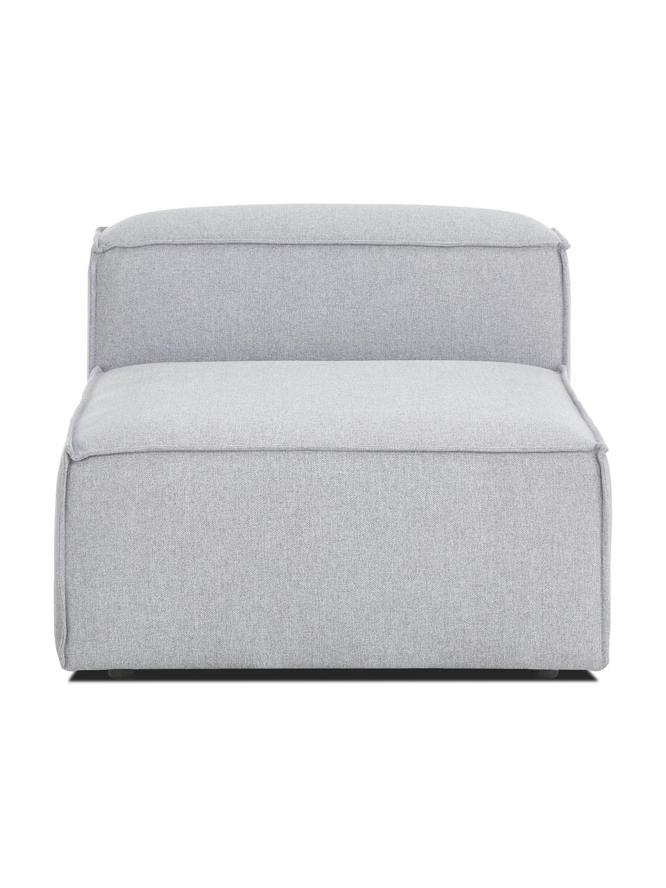 Moduł środkowy Lennon, Tapicerka: 100% poliester Dzięki tka, Stelaż: lite drewno sosnowe z cer, Nogi: tworzywo sztuczne, Jasnoszara tkanina, S 89 x G 119 cm