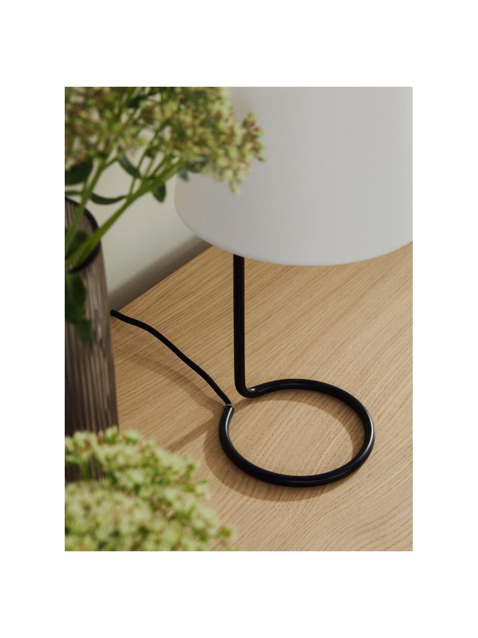 Lampa stołowa Cade, Biały, czarny, Ø 19 x W 42 cm
