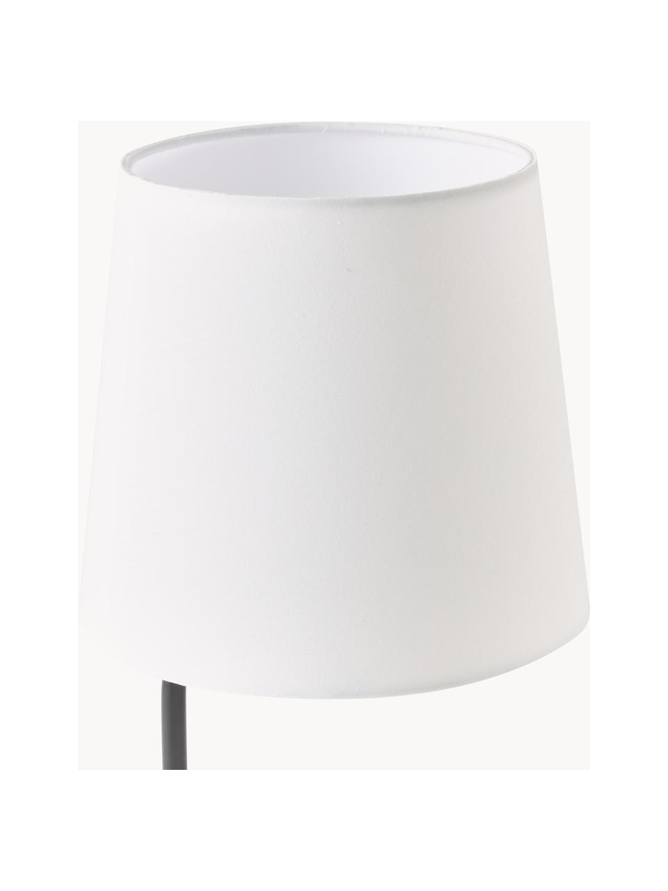 Lampe à poser Cade, Blanc, noir, Ø 19 x haut. 42 cm