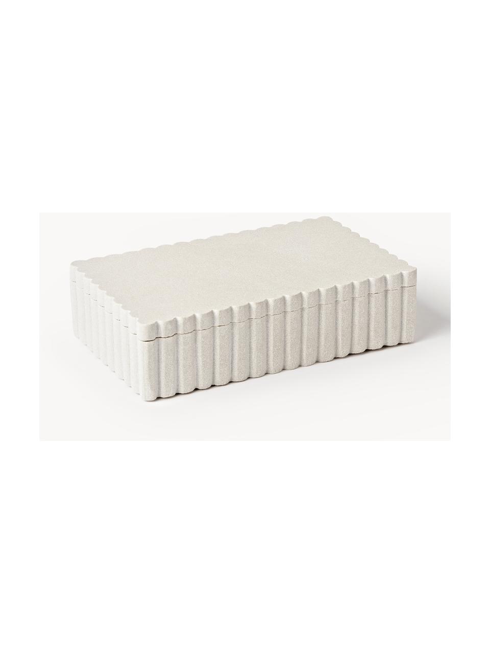 Caja Rita, Arenisca, Blanco con acabdo arena, An 20 x Al 5 cm