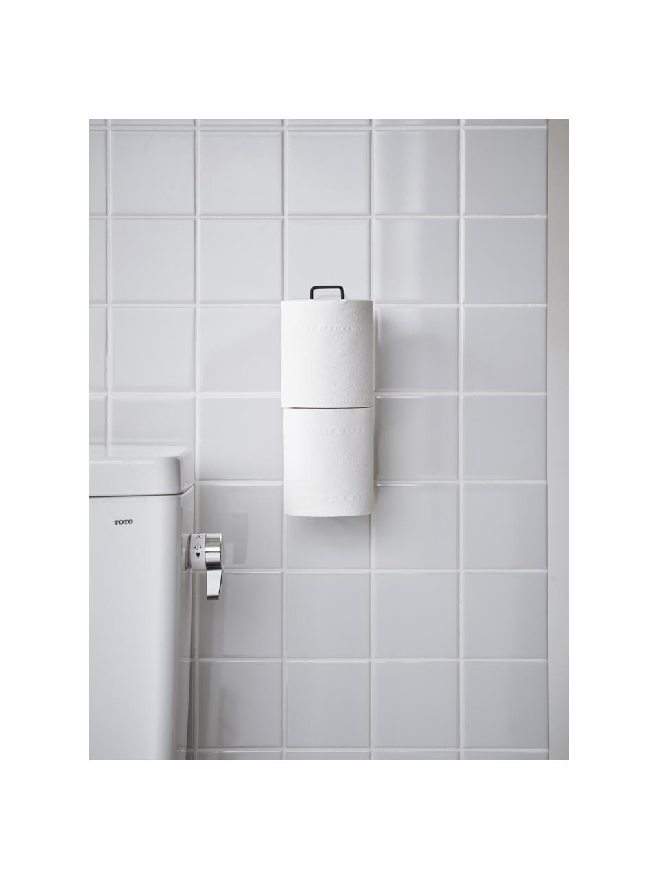 Wand-Porte-rouleaux WC mural Tower, Noir, mat, larg. 4 x haut. 25 cm