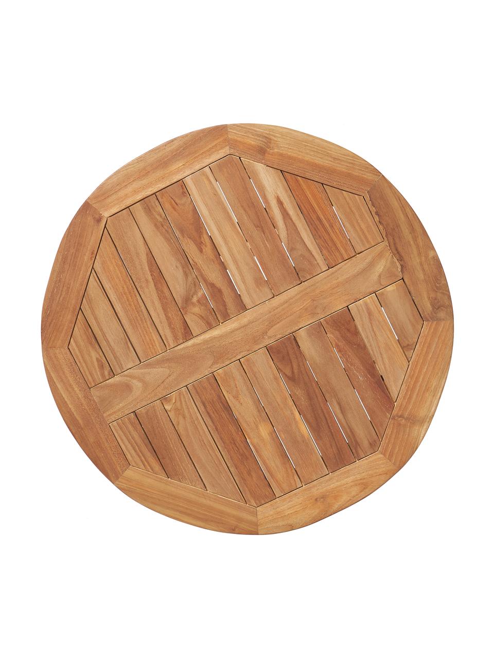 Set de muebles para balcón de madera de teca Kenya, 3 pzas., Madera de teca, Set de diferentes tamaños