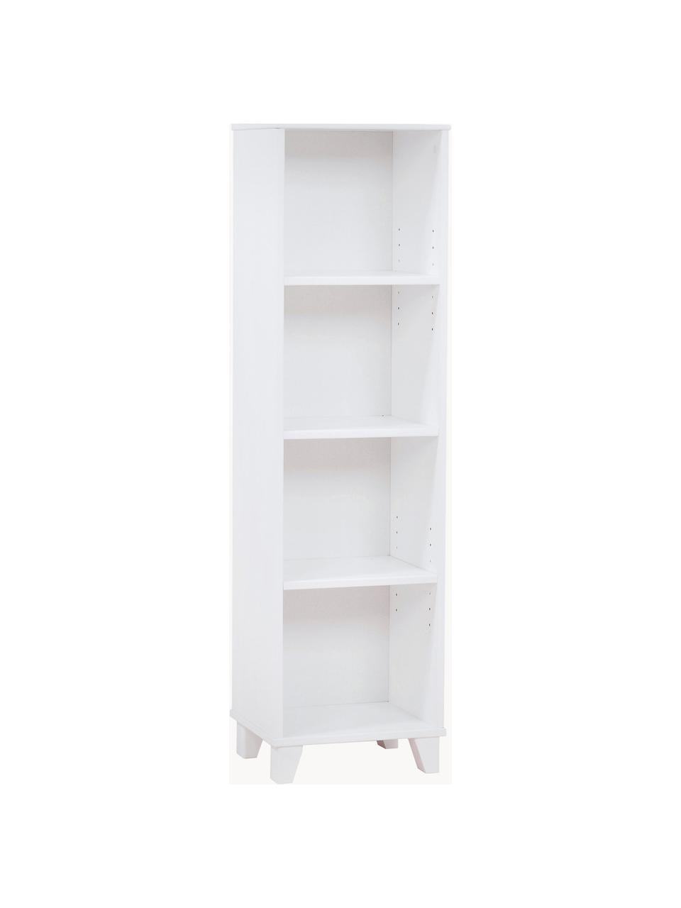 Étagère pour enfant en bois de pin Marie, Bois de pin massif, certifié FSC, contreplaqué, Blanc, larg. 36 x haut. 129 cm