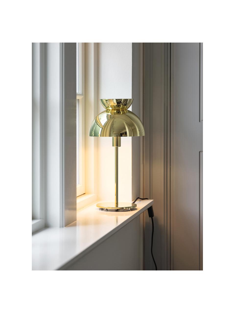 Designová stolní lampa Butterfly, Lesklá zlatá, Ø 21 cm, V 40 cm