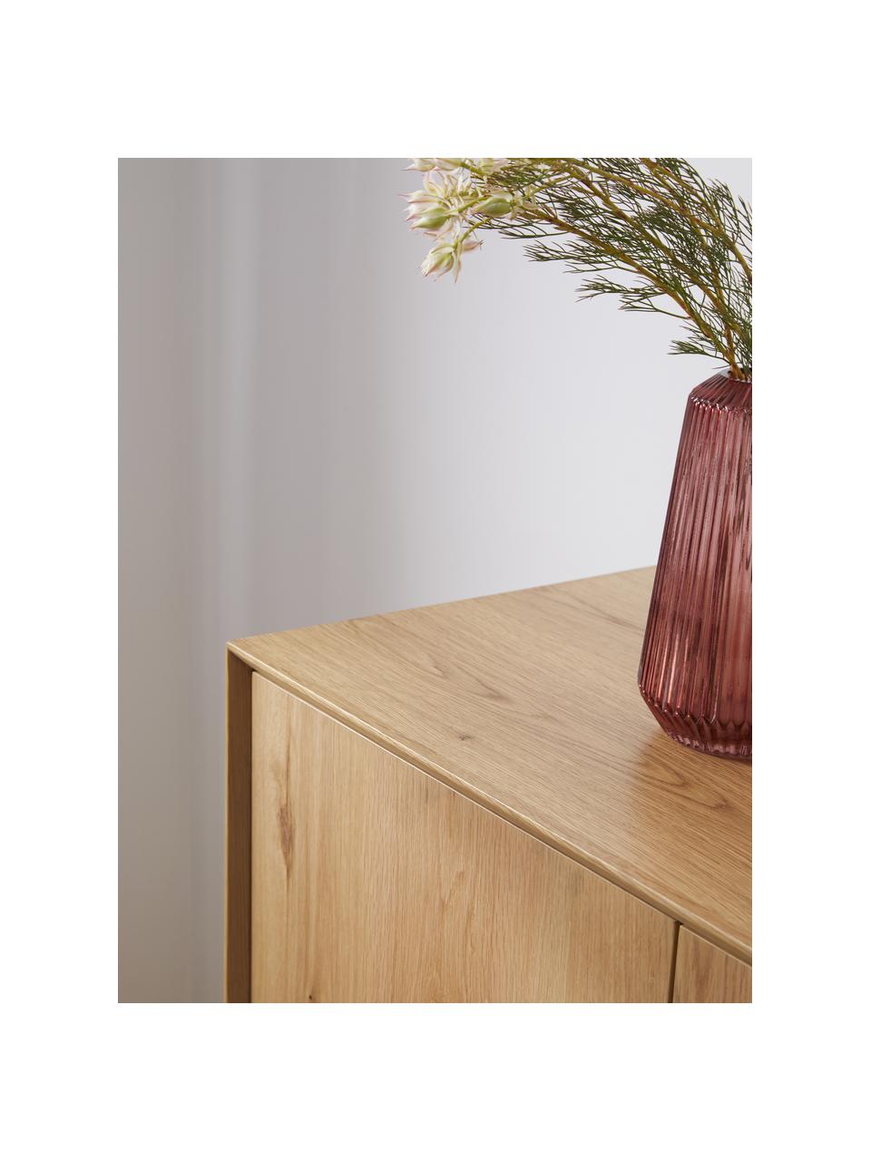 Rangement placage en frêne Noel, Panneau de fibres à densité moyenne (MDF) avec placage de frêne, Bois, larg. 100 x long. 120 cm