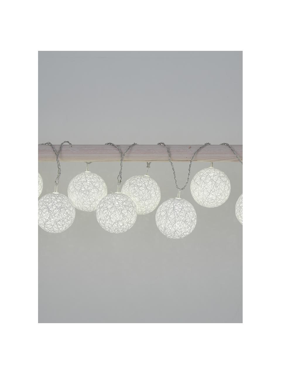 Ghirlanda a LED Jolly Lights, 435 cm, 10 lampioni, Bianco latteo, Lung. 435 cm