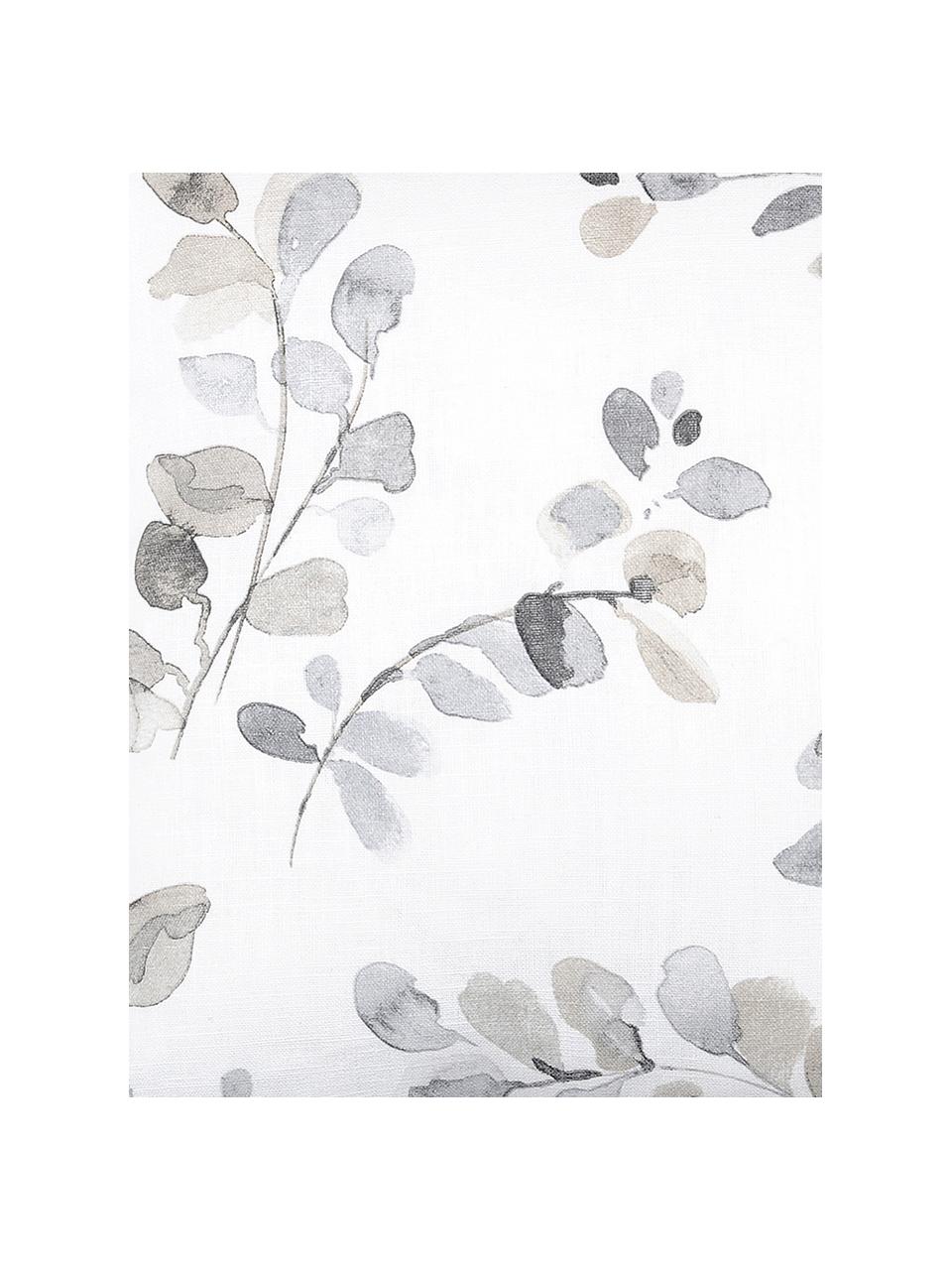Kissen Acacia, mit Inlett, Bezug: 92% Ramie, 8% Baumwolle, Weiss, Beige, Blaugrau, 40 x 40 cm