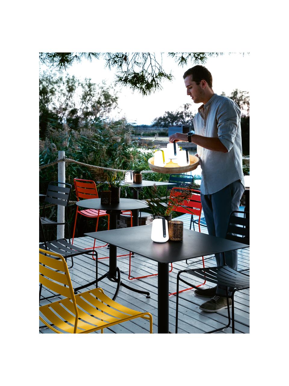 Mobiele outdoor LED lampen Balad, 3 stuks, Lampenkap: polyethyleen, Lagunablauw, Ø 10 x H 13 cm