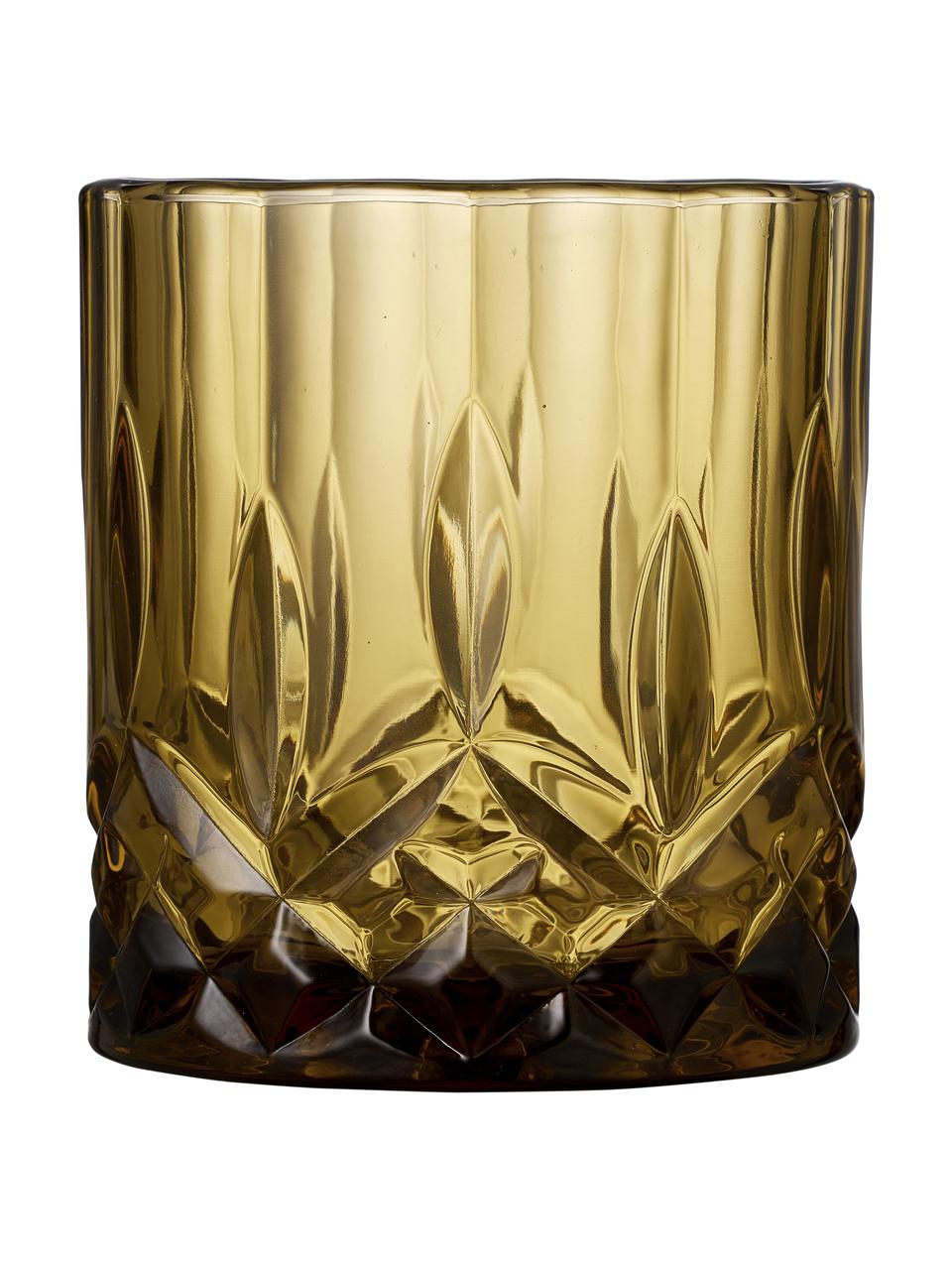 Komplet szklanek do whisky Sorrento, 4 elem., Szkło, Wielobarwny, Ø 8 x W 10 cm, 350 ml