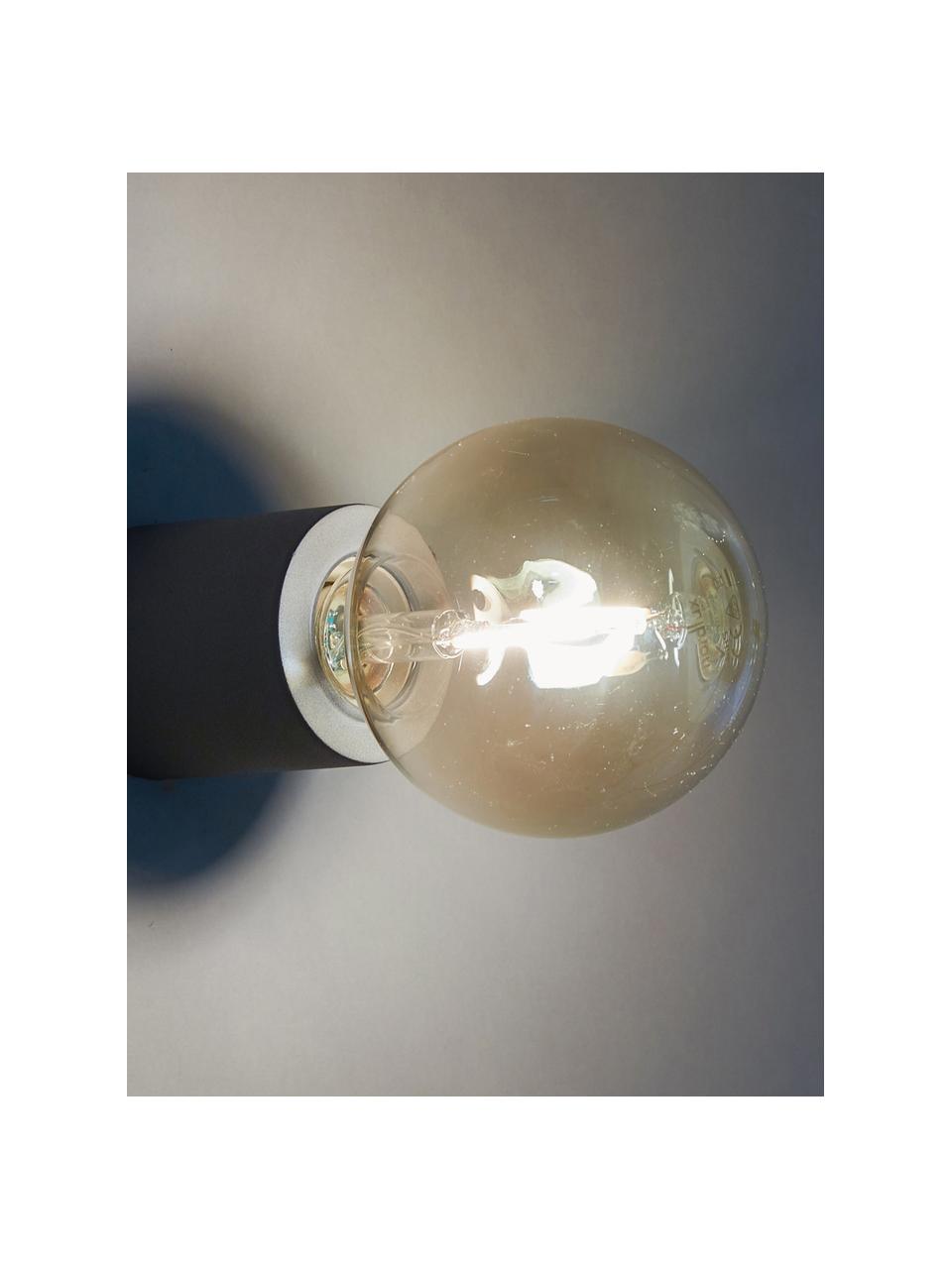 Kleine wand- en plafondspot Chanty, Lamp: gepoedercoat metaal, Mat grijs, Ø 6 x D 7 cm