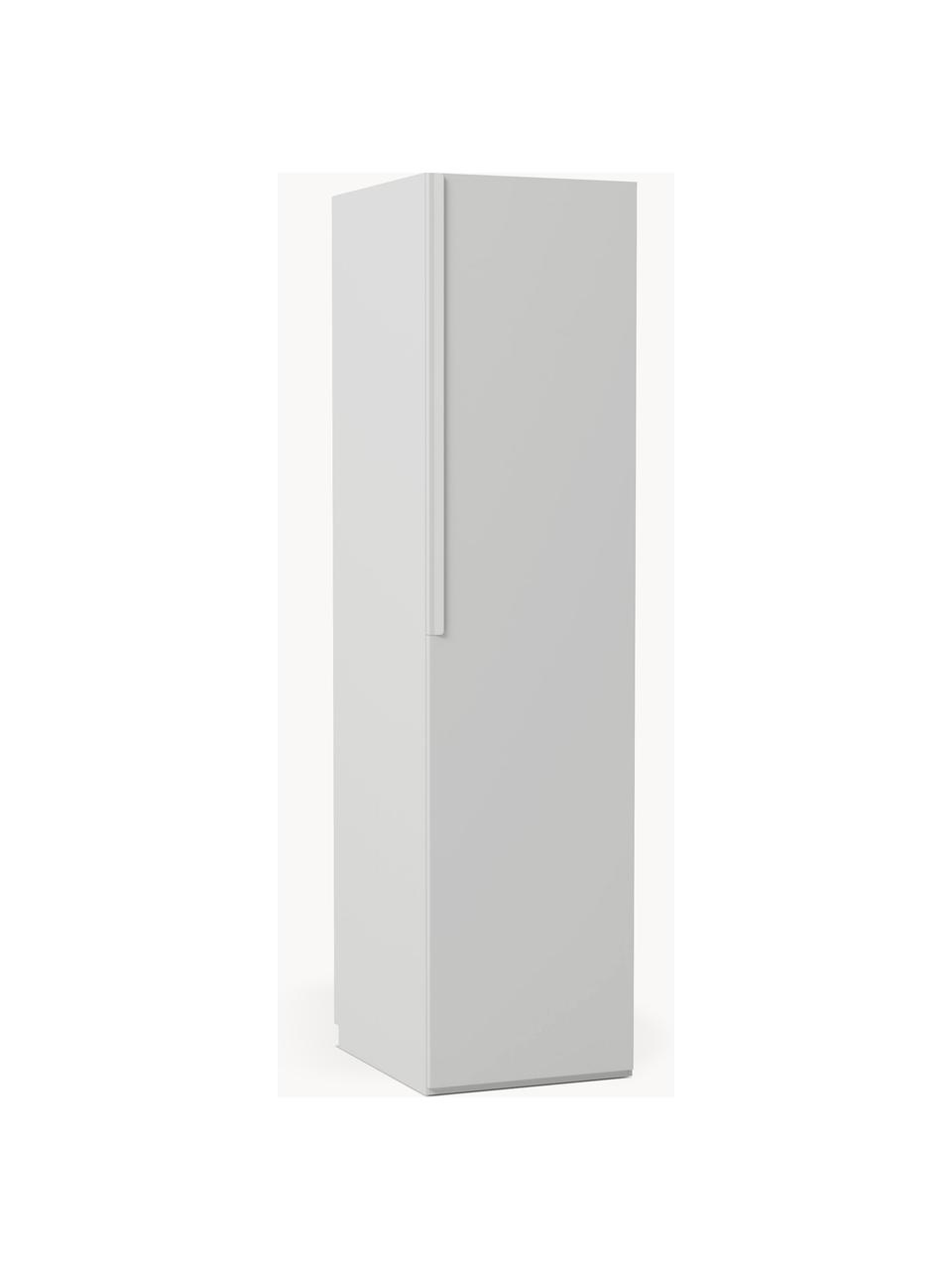 Armario modular Leon, 1 puerta (50 cm), diferentes variantes, Estructura: tablero aglomerado revest, Gris claro, Interior Basic (An 50 x Al 200 cm)