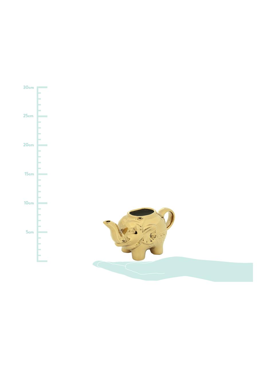 Lechera de porcelana Elephant, 250 ml, Porcelana, Dorado, An 15 x Al 8 cm