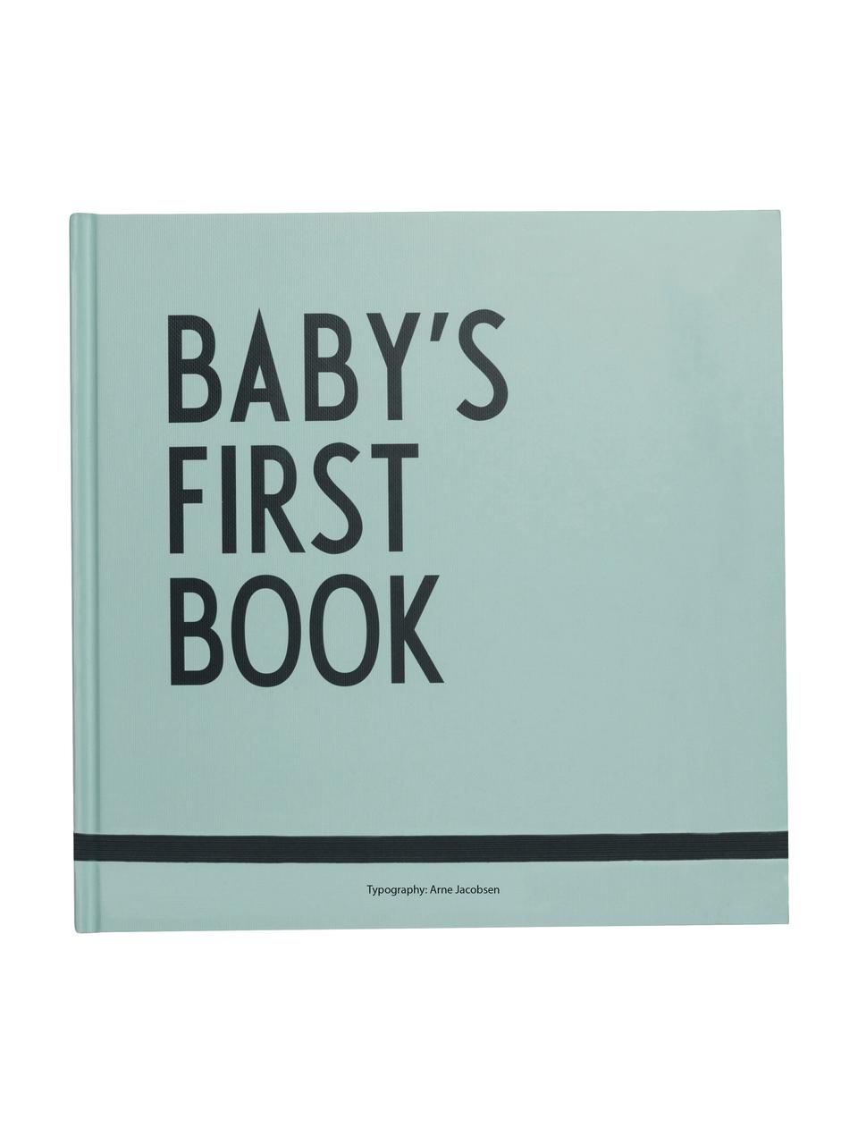 Livre de mémoire Baby's First Book, Carton, Vert menthe, larg. 25 x haut. 25 cm