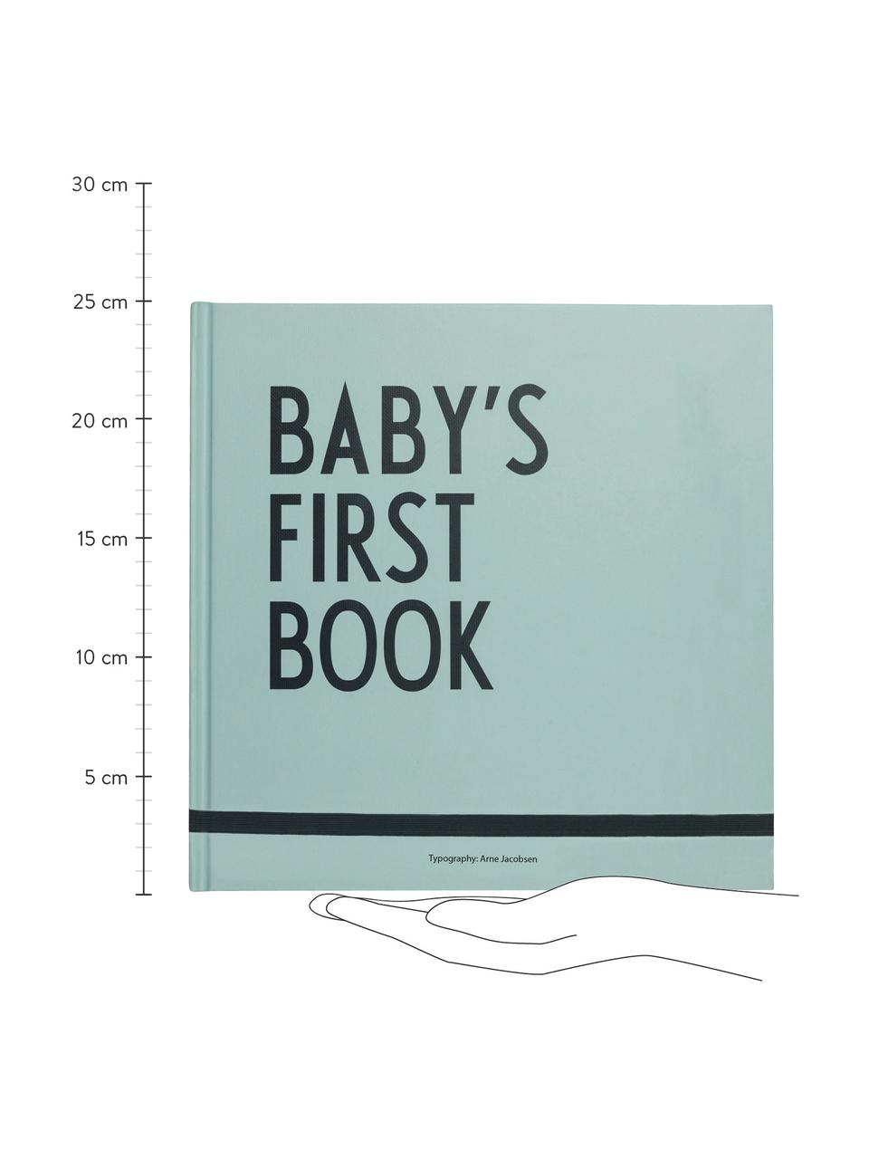 Babyboek Baby´s First Book, Papier, Mintgroen, B 25 x H 25 cm
