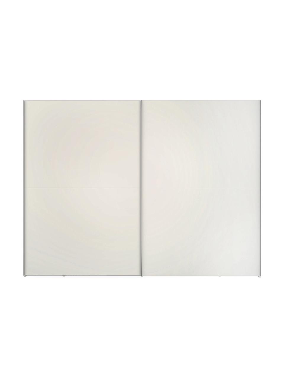 Schwebetürenschrank Oliver mit 2 Türen, inkl. Montageservice, Korpus: Holzwerkstoffplatten, lac, Weiss, 302 x 225 cm