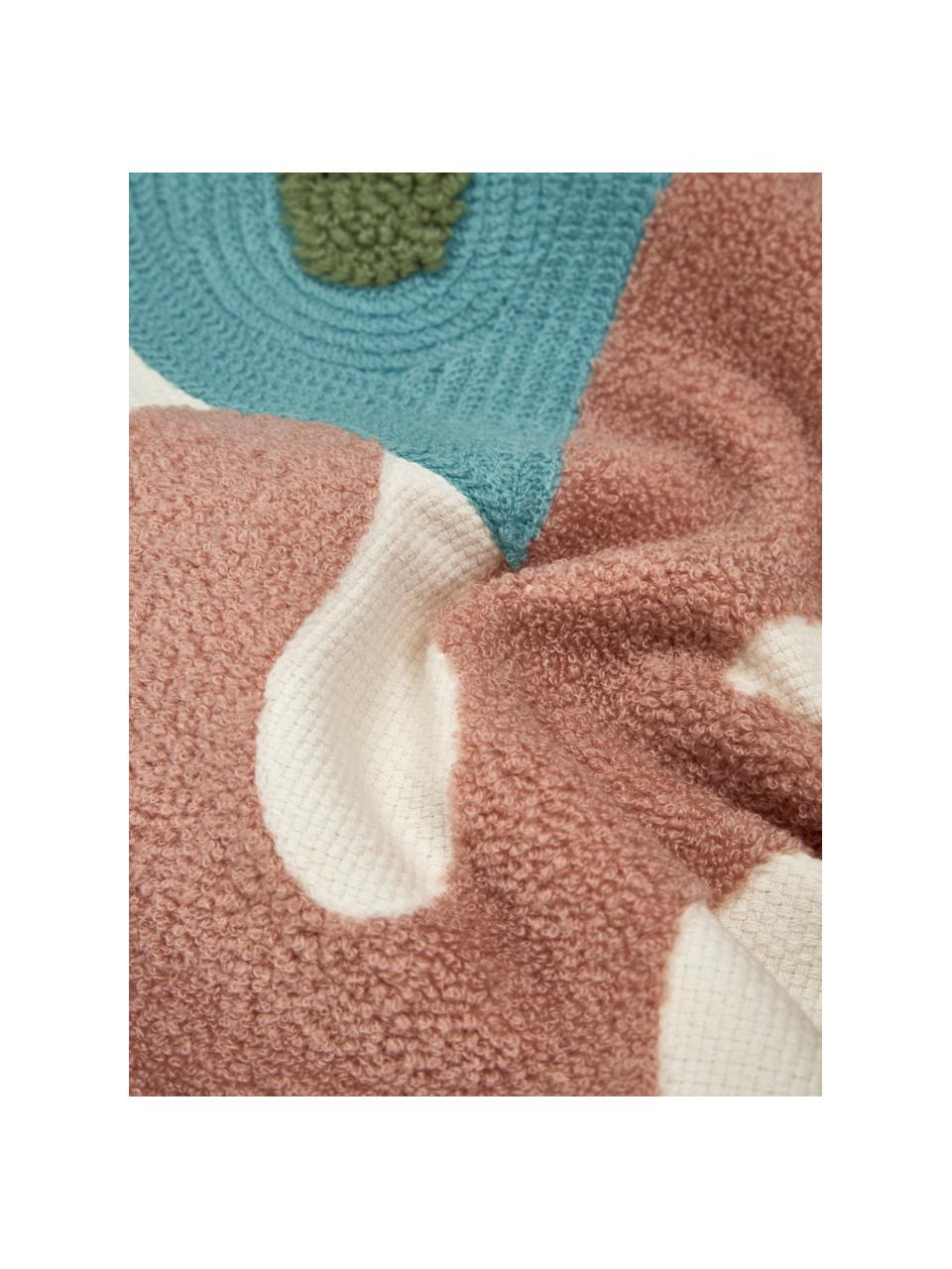 Funda de cojín bordada de algodón Phaedra, 100% algodón, Multicolor, An 45 x L 45 cm