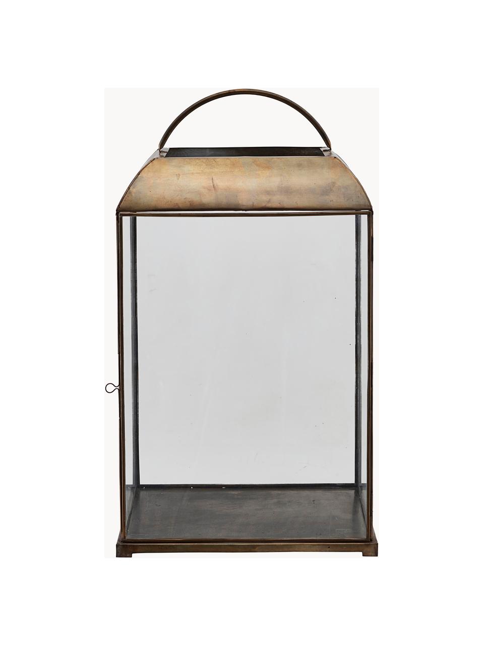 Farolillo Mandurai, 71 cm, Estructura: metal recubierto, Marrón transparente, An 40 x Al 71 cm
