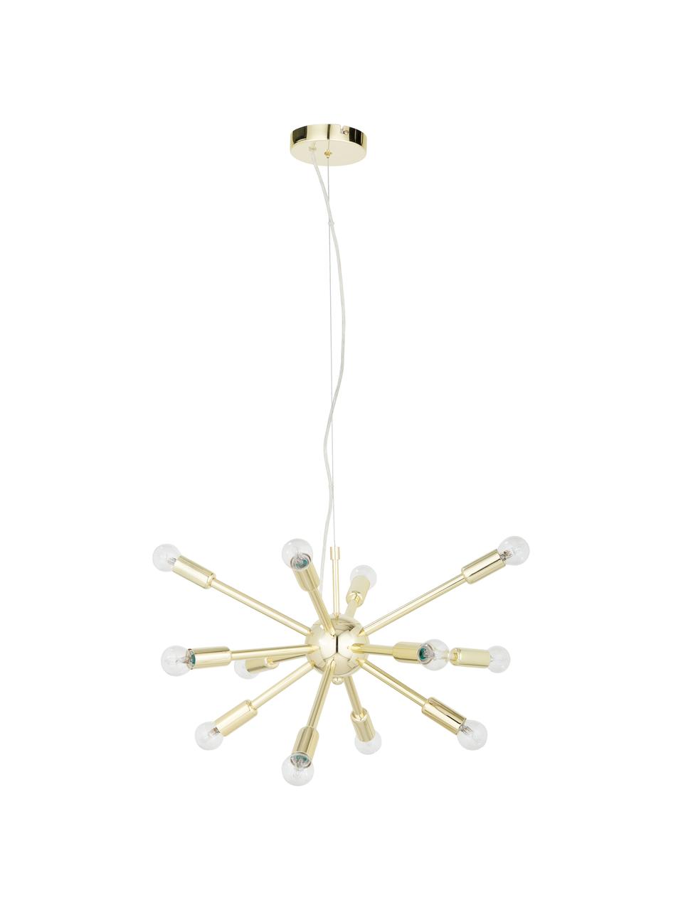 Závěsné svítidlo Spike, Zlatá, Ø 50 cm