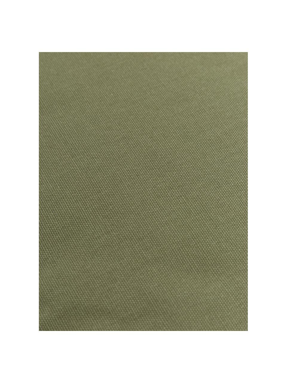 Cojines de asiento altos Zoey, 2 uds., Funda: 100% algodón, Verde oliva, An 40 x L 40 cm