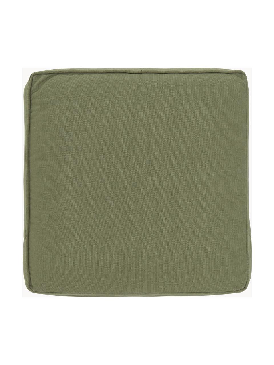 Cuscino sedia alto Zoey 2 pz, Rivestimento: 100% cotone, Verde oliva, Larg. 40 x Lung. 40 cm