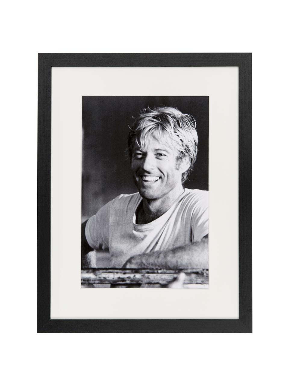 Ingelijste digitale print Robert Redford, Afbeelding: digitale print op papier,, Lijst: gelakt hout, Robert Redford, B 33 x H 43 cm