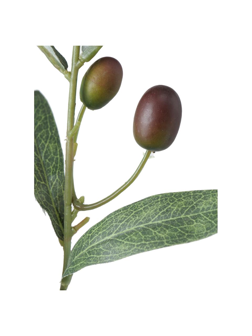 Flor artificial artesanal Olives Garden, Plástico, Verde, An 17 x Al 77 cm
